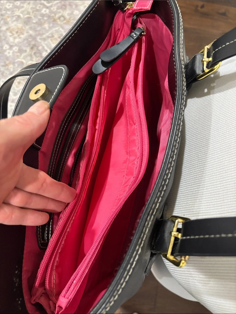 Isaac Mizrahi New York Multi-Compartment  Tech Tote w/ Padded Laptop Sleeve
